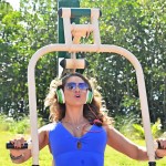 EXCLUSIVE: Jennifer Nicole Lee working out in a skin tight body hugging and very revealing blue workout outfit