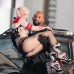 136928, EXCLUSIVE: Will Smith seen picking up Margot Robbie while filming 'Suicide Squad' in full costume. The Cast was filming on Bay street at 4am. The scene had fake rain that was pouring down on the stars and all seemed in good spirits about it. In movie Will Smith is seen as Deadshot, Margot Robbie as Harley Quinn, Jay Hernandez as El Diablo, Adam Beach, Adewale Akinnuoye-Agbaje as Killer Croc, Jai Courtney as Captain Boomerang, and Karen Fukuhara as Plastique. Will and Margot are re-united for the film after starring in the movie 'Focus' together, released in early 2015. Toronto, Canada - Saturday May 09, 2015. CANADA OUT Photograph: © PacificCoastNews. Los Angeles Office: +1 310.822.0419 sales@pacificcoastnews.com FEE MUST BE AGREED PRIOR TO USAGE